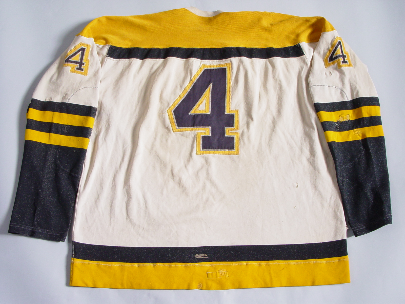 Bobby Orr Signed Boston Bruins 1966 Yellow CCM Vintage Rookie #4 Jersey