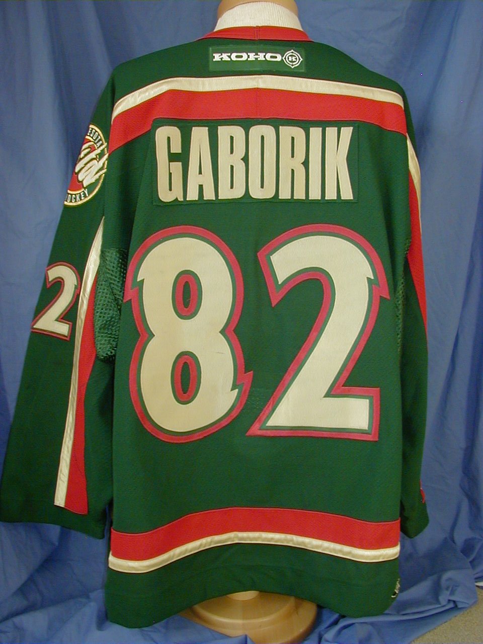 2003-2004 Marian Gaborik Minnesota Wild Game Worn Jersey