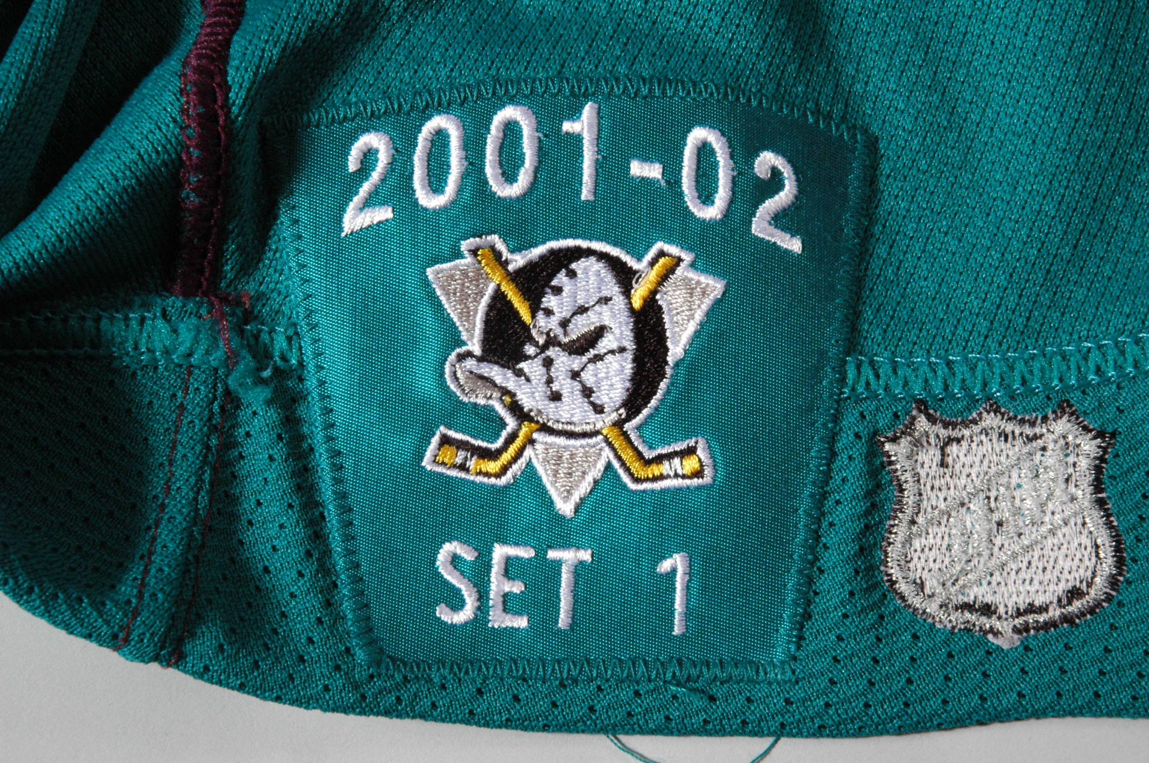 2001-02 Paul Kariya Anaheim Mighty Ducks Game Worn Jersey
