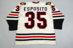 1977 78 Chicago Blackhawks Tony Esposito Game Worn Jersey  