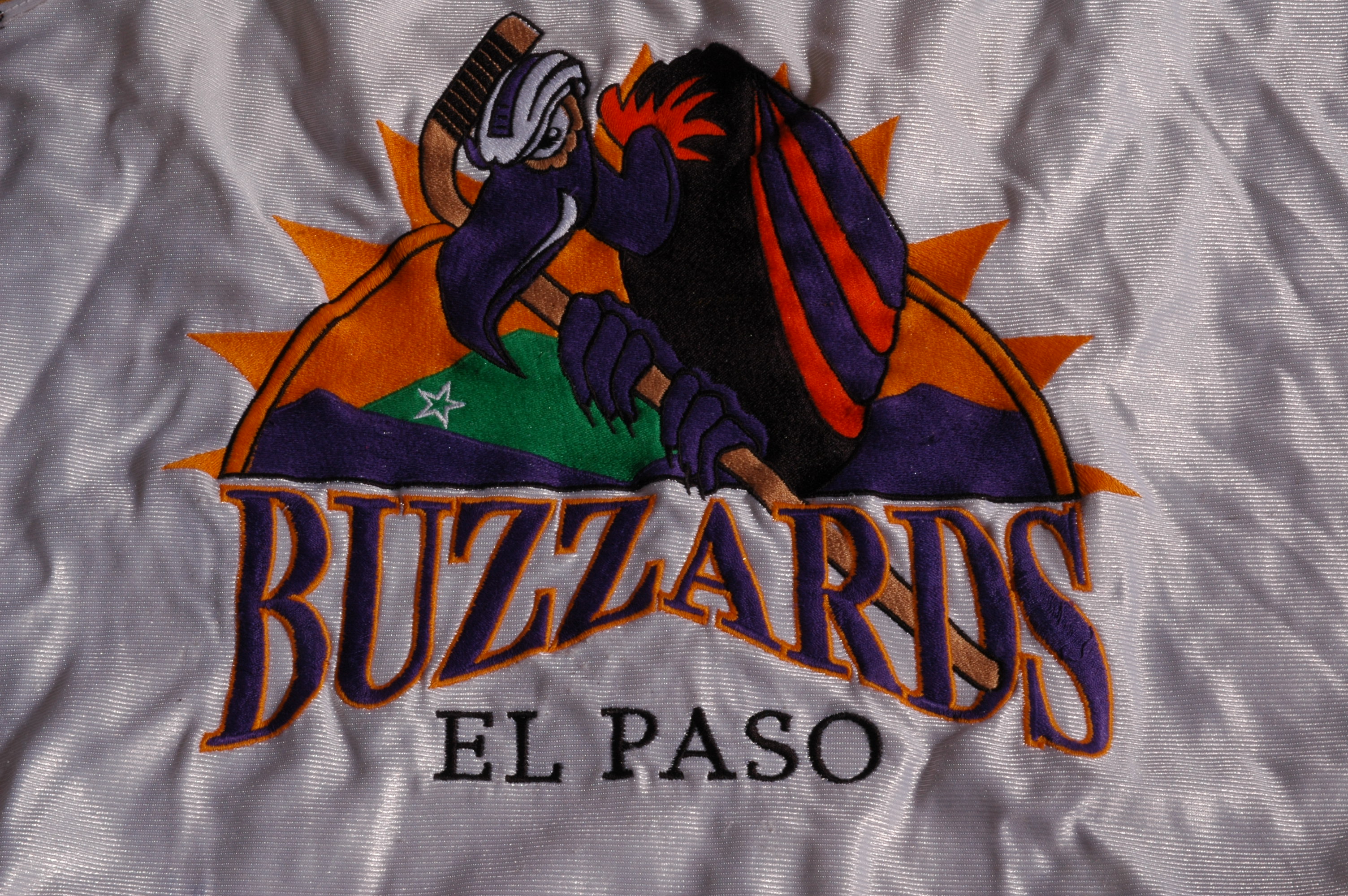 1996 97 El Paso Buzzards (WPHL) Game Worn Used Jersey  